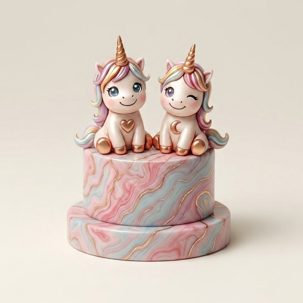 Signature unicorn showpiece cake by Deni's Cake Art